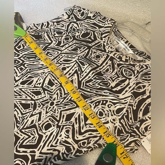 DVF Diane Von Furstenberg ROCCO Silk Jersey Dress Tribal Tattoo New NWT size 6 - Picture 8 of 12